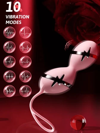 1pc erotica, micro shock clitoral stimulation with 10 vibration modes vibrating balls