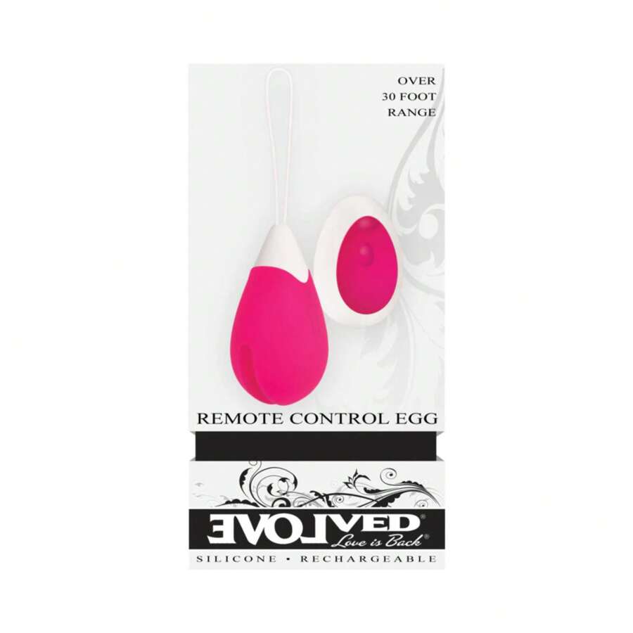 evolved rechargeable remote-controlled silicone egg vibrator