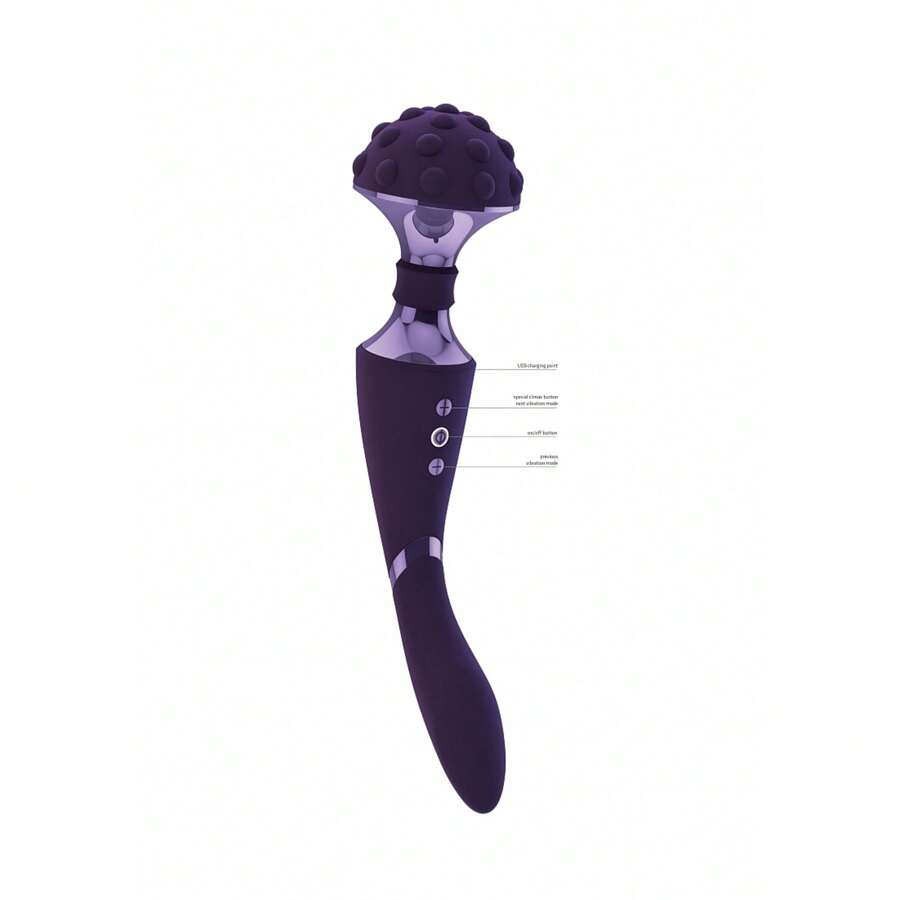 vive shiatsu rechargeable silicone bendable massager wand