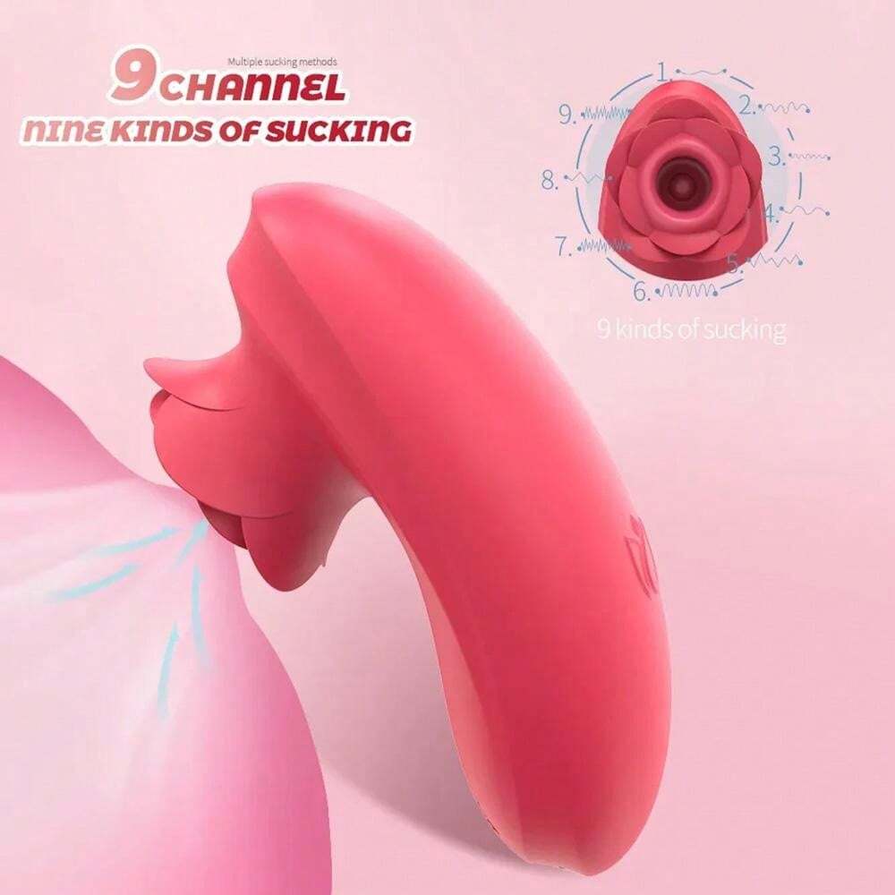 1pc clitoris sex toy rose sucking vibrator breast vagina stimulator