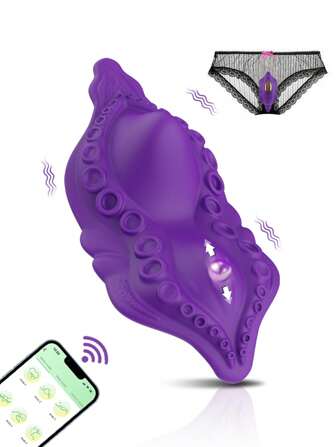 female wearable panty vibrator,app control clitorals stimulator