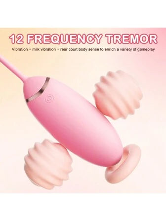 1 pc pink wireless remote control vibrator - 12 frequency sex product controller