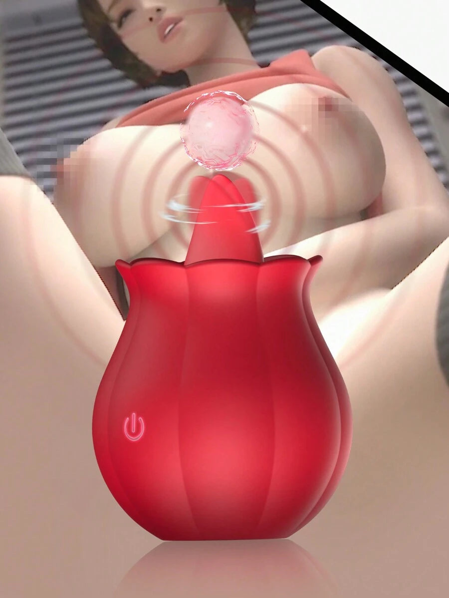 rose toy clitoris tongue licking vibrator nipple stimulator clit pussy licker