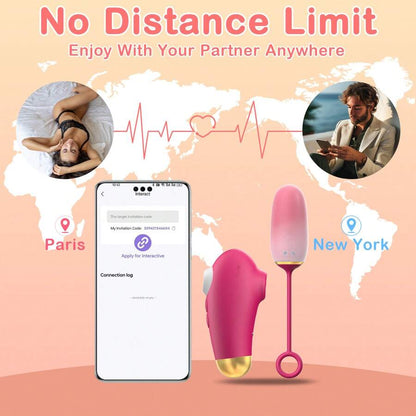 Sexy Sex Toys Sucking Vibrator Wireless Vibration APP Control Love Egg Vibrator