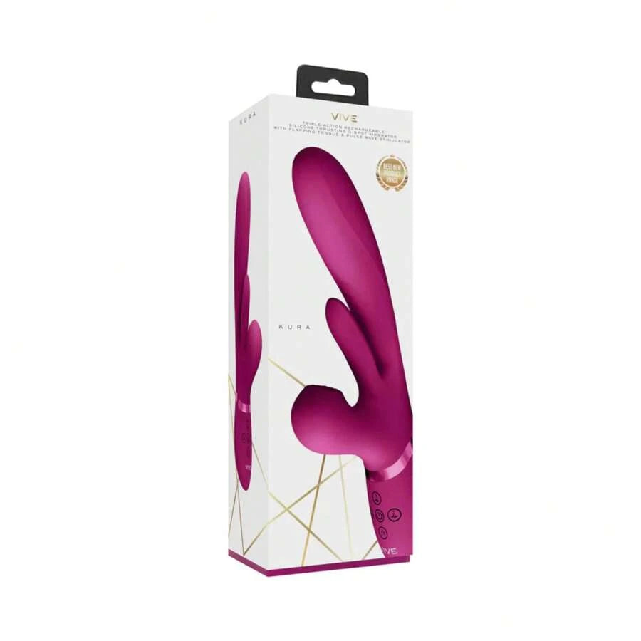 vive kura rechargeable thrusting silicone g-spot vibrator