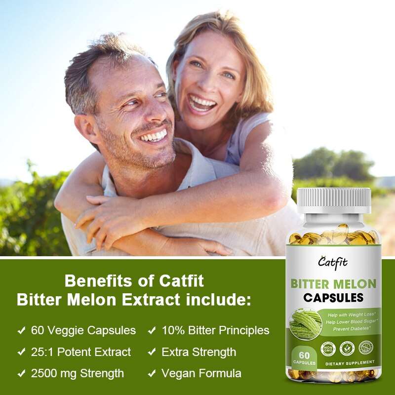 catfit nature bitter gourd extract capsule reduce blood sugar slim