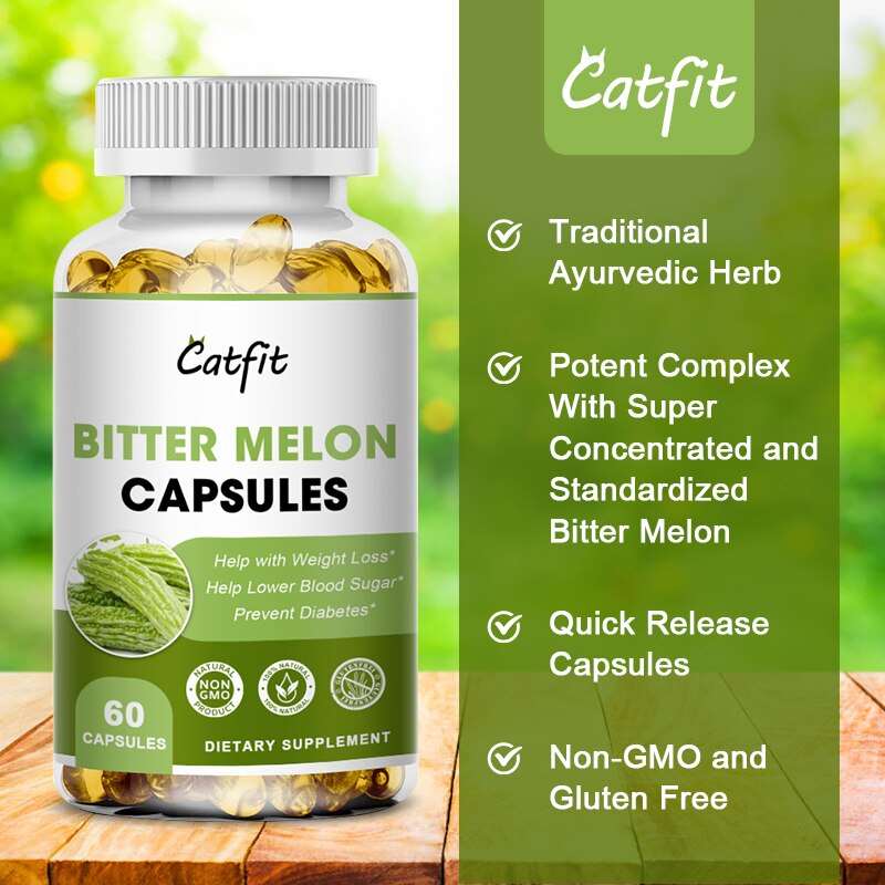 catfit nature bitter gourd extract capsule reduce blood sugar slim