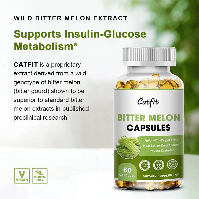 catfit nature bitter gourd extract capsule reduce blood sugar slim