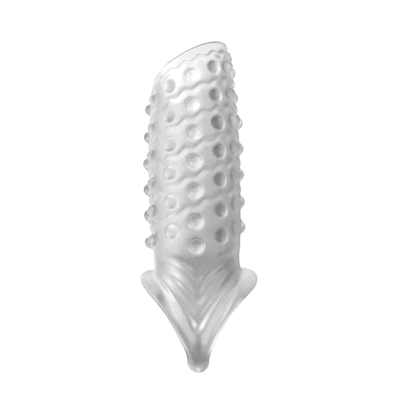 reusable delay condom penis sleeve extension extend dildo adult anal plug sex toys