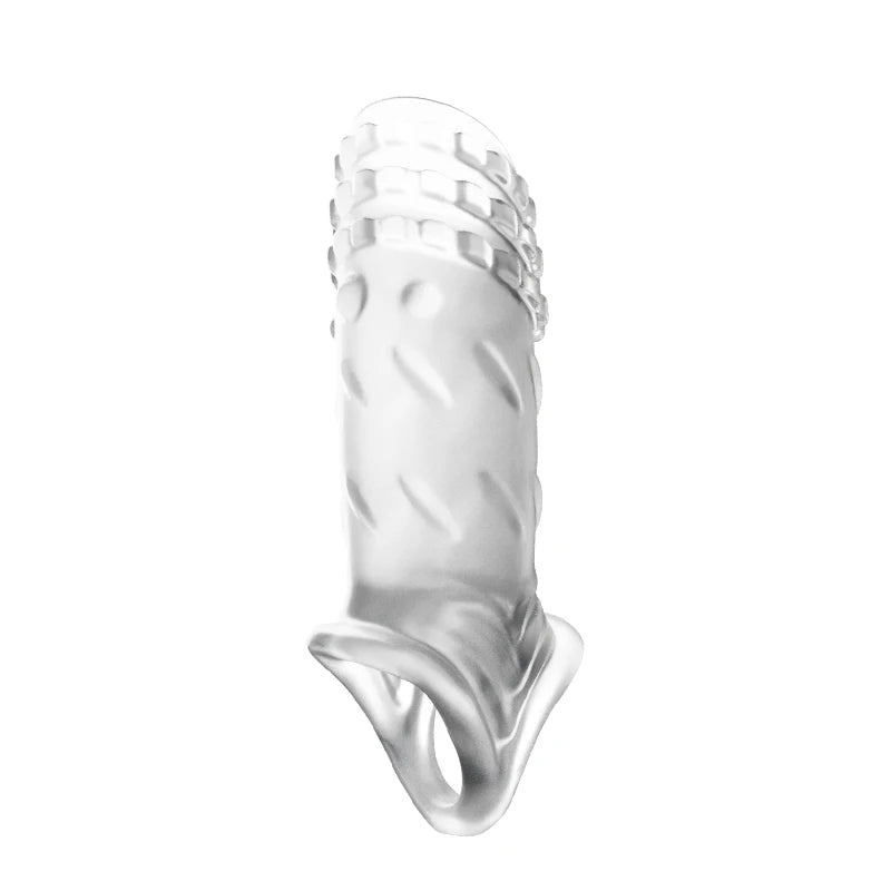 reusable delay condom penis sleeve extension extend dildo adult anal plug sex toys