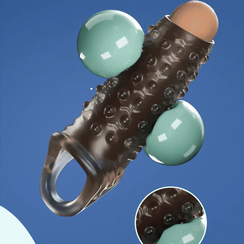 reusable delay condom penis sleeve extension extend dildo adult anal plug sex toys