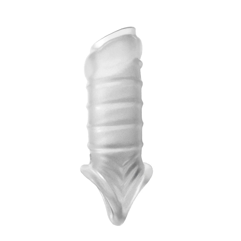 reusable delay condom penis sleeve extension extend dildo adult anal plug sex toys